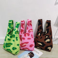 Christmas Gift Bag Design Camouflage Print Eco Friendly Packaging Tote Handbag Women's Fashion Woven Tote Bag