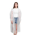 Colour Transparent Thickened Outdoor Travel Light Non Disposable Raincoat EVA Rain Poncho for Women and Men Reusable Rarainwear