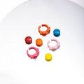 New Arrival Ins Fashion Summer Simple Oil Drop Ring Handmade Y2K Trendy Colorful Open Enamel Ring for Women Girls