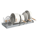 Pan Organizer Rack Pot Lid Organizer Holder with Adjustable Compartment Kitchen Pot Holder
