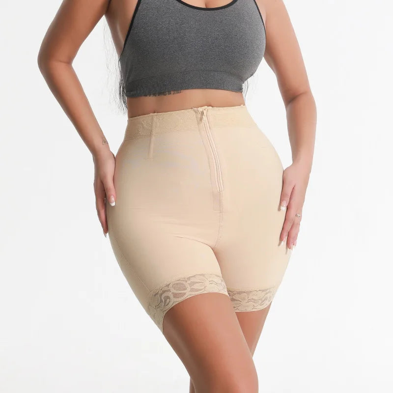 Traceless Seamless Slimming Nylon Control Body Shaper High Waist Panties With Hip Pad Girdle for Women and Ladies