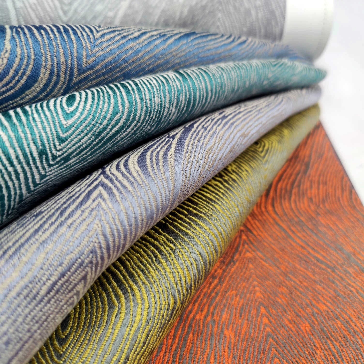M&Y Luxury Brown Polyester Jacquard Curtain Fabric Soft Blackout for Home Textile Cushion Pillow Upholstery Dye-Patterned