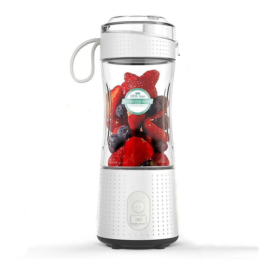 8S Home Appliance Blender Portable Juicer 380ml Electric Mini Blender Personal 380ml Portable Juicer White Blender Juicer Bottle