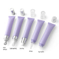 20g Empty Purple Cosmetic Soft Tube Liquid Foundation  Eye Cream Essential Oil Vacuum Bottle Plastic Separate Bottle