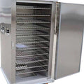 Single Door Stainless Steel Mobile Food Warmer Cart 220V Stainless Food Warmer Cart