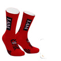New Arrival Crew Socks Red Color Men Casual Sock Custom Socks With Design Logo
