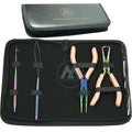 Premium Multifunctional Micro Ring Hair Extension Tool Kit Long Stainless Steel Pliers Silicone Steel Tape Hair Extensions