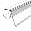 Hookei PVC Transparent Supermarket Store Plastic Price Tag Shelf Talker Data Strips Shelf Label Holder for Retail Wood Shelves