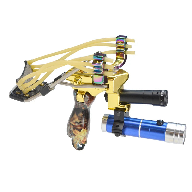 Outdoor Competitive Hunting Fish Slingshot Powerful Rubber Band Slingshot Hunting Slingshot