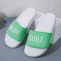 Classic Style Men's PVC Slippers with Custom Logo Lightweight and Waterproof Slide Sandals Customizable LOGO Sliders