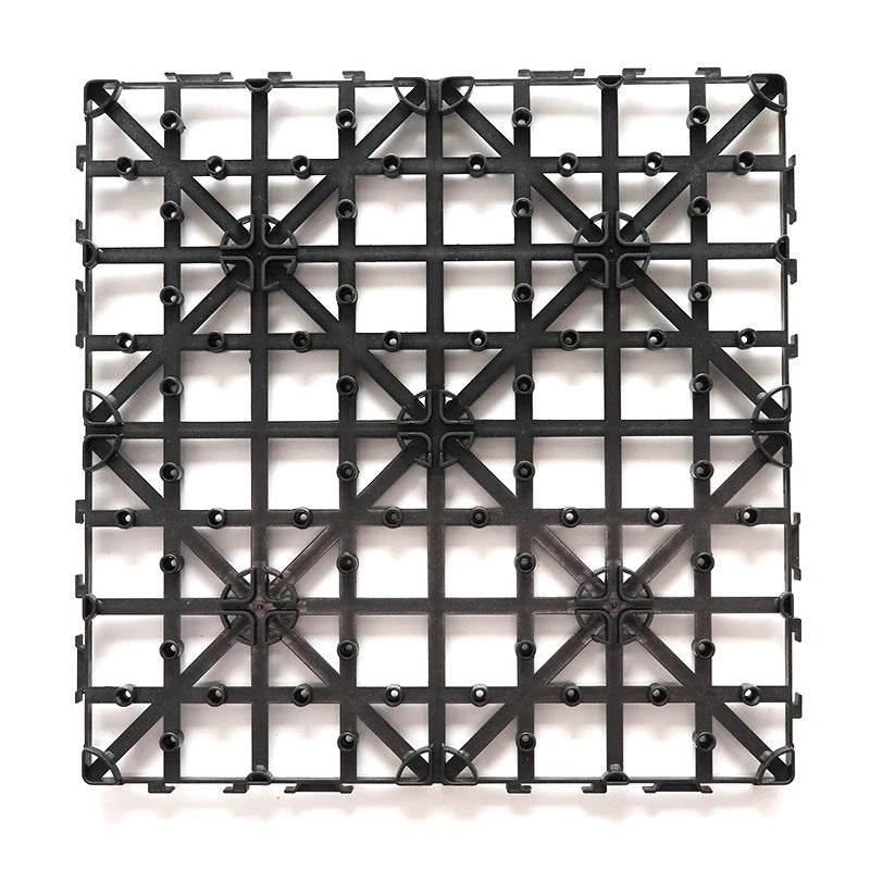 Plastic Grid Interlocking Snap-in Easy Click Lock Paving Basement for Composite Wood Plastic Wpc Deck Floor Tiles