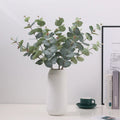 M262 Natural Flowers Silver Dollar Leaf Eucalyptus Stems Artificial Plant Leaves Decorations for Home Party Wedding