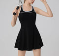 KY Soft Sexy Active Cross-Back Pleated Sport Tennis Dress
