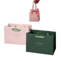 Luxury Ribbon Boutique Bag Gift Packaging Print Logo Shopping Custom Paper Bags