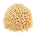 Russian Curly Hair Vendors Exotic Curly Natural Blonde Human Hair Weft Hair Extension