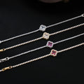 Cunyan 2025 Light Luxury Women's Clover Bracelet with Zircon Chain Fashionable Bangles & Bracelets Wholesale
