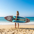 EU Free Shipping Inflatable Paddle Board 11'x34''x6'' Inflatable SUP Paddle Board Deep Wood Grain Stand up Paddle Board