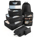 High-Quality 8pcs Travel Organizer Pouch Packing Cubes Custom Luggage Organizer Compression Packing Cubes Set