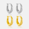 FUAMAY Gold Plated Sterling Sparkly North Star Earrings Starburst Huggie Earrings Chunky Star Hoop with Emerald Cut Zircon