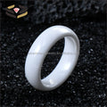 Polished White Ceramic Wedding Band Ring for Men Classic and Trendy Engagement Jewelry Gifts