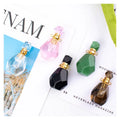 Travel Small Car Glass Luxury Crystal Perfume Bottle DIY Pendant Fashion Natural Gem Stone Gift Girl