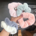 Big Thick Fuzzy Faux Fur Hair Drying Scrunchies Hair Ties Accessories