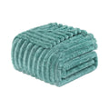 50x60 Inches Super Soft Striped Jacquard Bed Blanket All Seasons Fleece Throw Couch Fuzzy Cover 100% Polyester Flannel Blanket