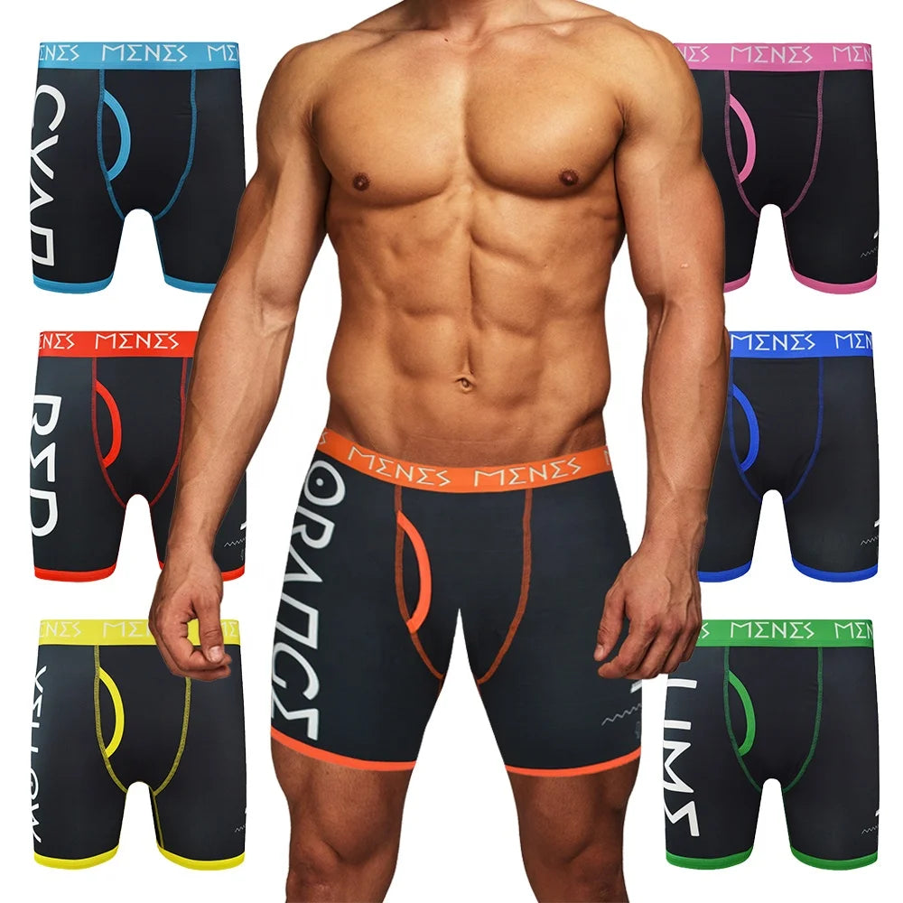 Breathable Custom Logo Printed Boxer Briefs Small MOQ Fashionable Mens Underwear Couple Boxers for Men