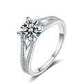 ZHILIAN Custom Designs 925 Sterling Silver Rings Zircon Wedding Engagement Diamond Rings for Women