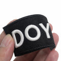 3d Embroidery Fabric Badges Wholesale Custom Design Logo Black Iron on Embroidered Patches for Hats