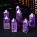 4/5/6/7/8/9/10cm Natural Crystal Quartz Stone Amethyst Hexagon Column Ornaments Crystal Stone Gravel Hexagon Prism