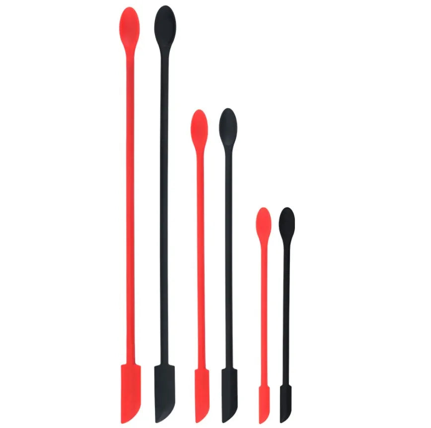 1 Pcs Mini Small Tip Spatula Extended Bottle Spatula Spoon Food Grade Silicone Non-Stick Party Use