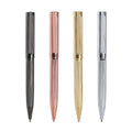 3D Looking Metal Copper Engrave Laser Debossed Body Lattice Pattern Rotating Pen Luxury Silver Golden Ball Pen With Pocket Clip