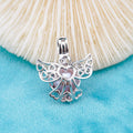 C030090 Sterling Silver Freshwater Pearl Cage Pendant Necklace Jewelry Locket for Pearl Party