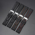 Customized 20mm Premium Curved End Silicone Rubber Strap Watch Band Replacement for Omege X Swath Moonswatch