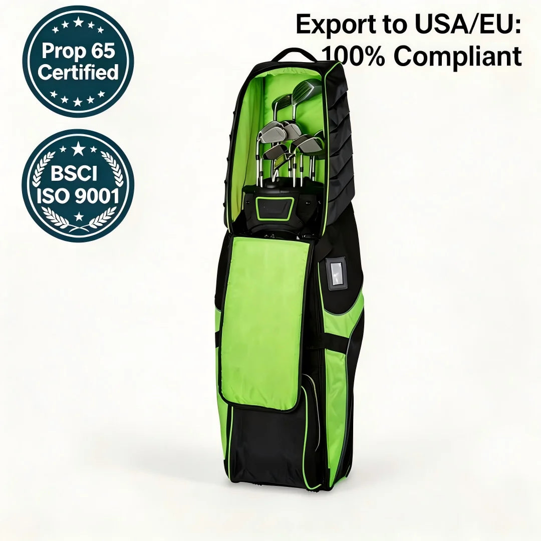 Large Capacity Rolling Waterproof Golf Travel Bag With Wheels for Men