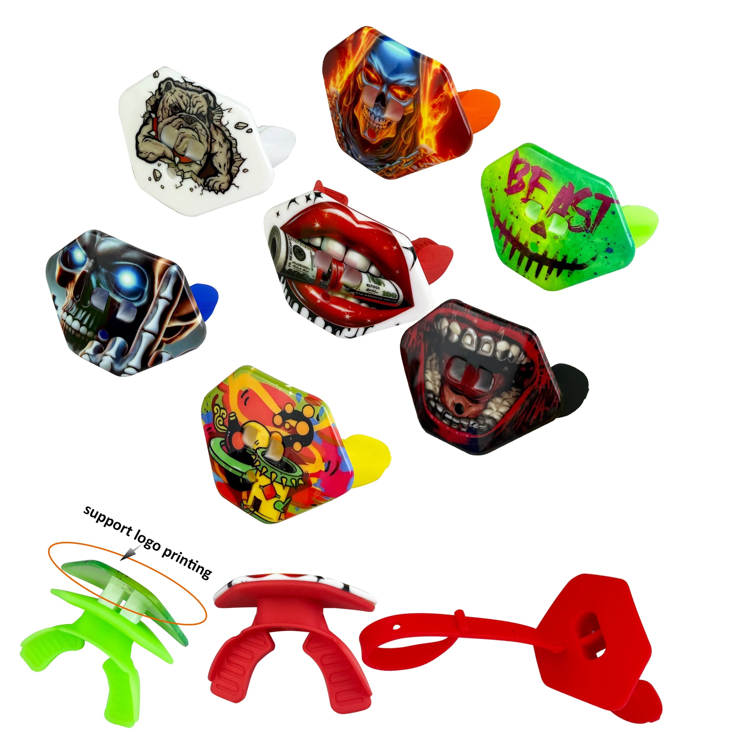 American Mouth Guard Football Lip Protector Mouthpiece for Sporting Support Customized Brand Logo Printing