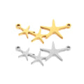 Stainless Steel Bracelet Connectors Necklace Pendant Star Charms for DIY Jewelry Making Findings Accessories