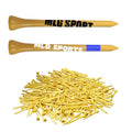 Natural Bamboo Golf Tee Wholesale High Quality Durable Eco-Friendly 4" 3 1/4" 2 3/4" 2 1/8"