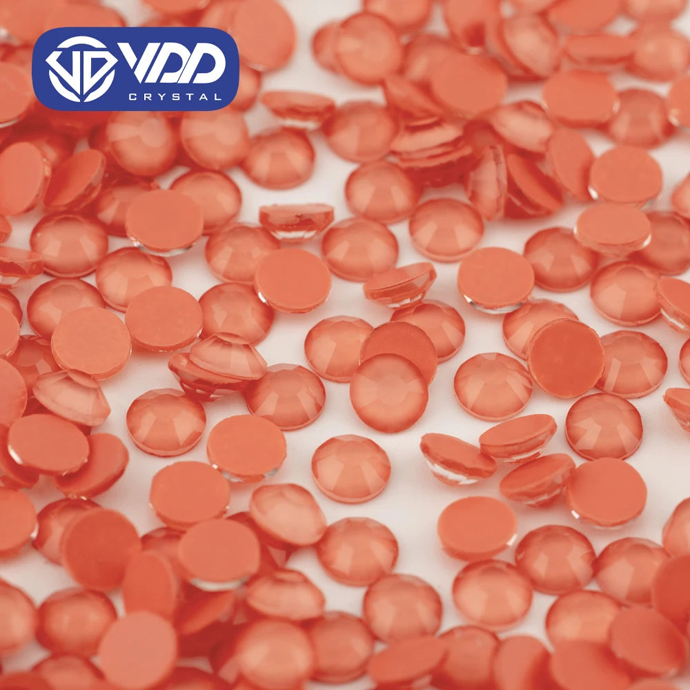 VDD 327 Rococo-Lt.R.Coral SS6-SS30 Glass Rhinestones Crystals Flatback Glitter Strass Stone for Nail Art DIY Crafts Decorations
