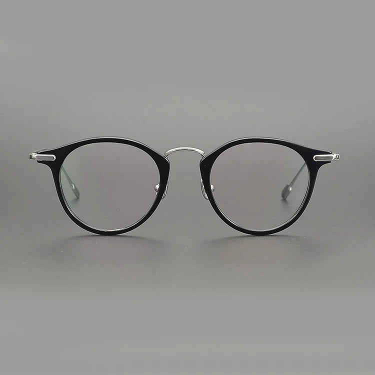 Fashion Titanium Eyeglasses Frame 2021brand Design Acetate Titanium Optical Spectacle Frame