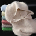 2023 Spring Winter 100%Pure Mink Cashmere Sweater Women Knitted Hooded Warm Lady's Grade up Jumpers and Pullovers Soft Warm Tops