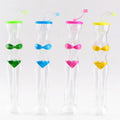 Creative 600ml Disposable Slush Plastic Bikini Beauty Shaped Drink Yard Juice Cup with Straw