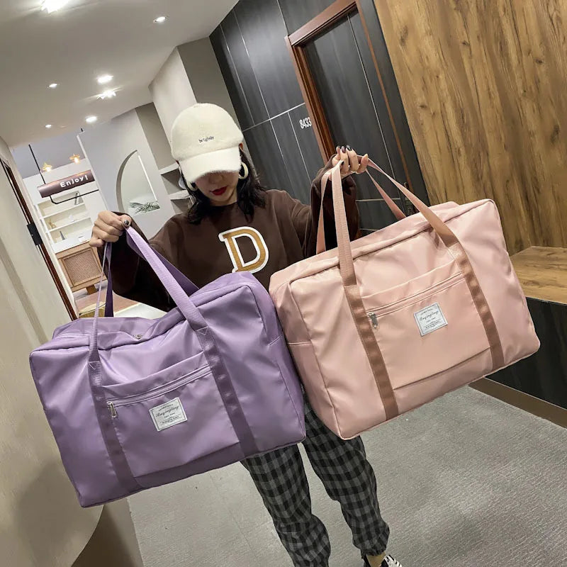 New Fashion Duffle Bag for Men and Women Waterproof Large Capacity Travel Storage Bags Sports Gym Tote Handle Bag