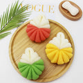 Wholesale Customization Gradient Color Shower Sponge 50G Eco-friendly Pumpkin Shaped PE Mesh Bath Ball and Body Bath Sponges