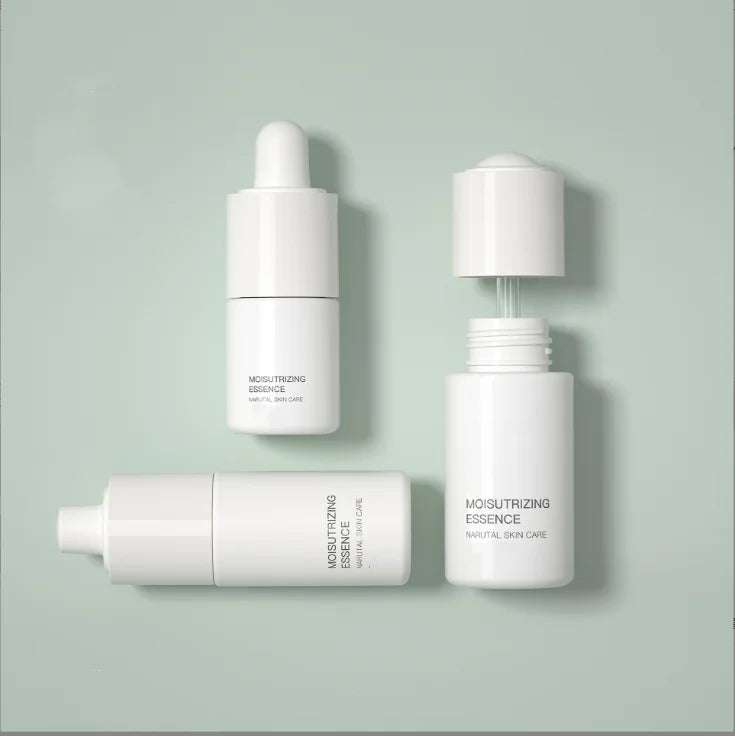 20ml 50ml White Stock Dropper Bottle Package Portable Essence Liquid Container Repair Essential Oil
