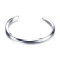 Custom Cuff Jewelry Mens Vintage Silver Titanium 316L Stainless Steel Twisted Bangle Bracelet