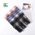Allch Best-Selling Fashion Unisex Winter Warm Shawl Wraps Soft Cotton Polyester Hijab Pashmina Head Scarf Tassels Cashmere Scarf