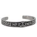 Trade Assurance Men's Viking Pirates Thor's Hammer C-Shape Open Stainless Steel Bangle Bracelet Hip Hop Wholesale Viking Jewelry