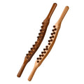 20 Beads Rolling Pin Universal Back Needle Massage Tendons Beech Wood Scraping Stick Point Treatment Guasha Relax Therapy Tool
